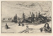 Yacht Tavern, Erith, Sir Francis Seymour Haden  British, Etching; trial proof b (Harrington); second state of four (Schneiderman)