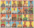 Uncut sheet including Bobby McLean, Gene Sarazen, McNamara, Red Grange, Johnny Weissmuller, Jewtraw, Babe Ruth, Nat Holman, Ty Cobb, Jack Dempsey, Bobby Walthour Sr., Gene Tunney, Walter Hagen, William T. Tilden, Ed Blood, Anton Lekang, Jim Thorpe, Jim Londos, Howie Morenz, Vincent Richards, Eddie Shore, Laverne Fator, Ed Wachter, Duke Kahanamoku, Goudey Gum Company  American, Commercial Lithograph