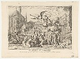 The Return of the Parliament (Le Retour du Parlement), Jean Bernard Restout  French, Etching