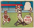 John Mize, from the series Baseball Stars (R302-1), Michael Pressner and Co. American, Commercial lithograph