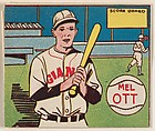 Mel Ott, from the series Baseball Stars (R302-1), Michael Pressner and Co. American, Commercial lithograph