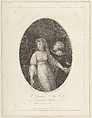 Mr. Dimond and Miss Wallis in the Characters of Romeo and Juliet, Francesco Bartolozzi  Italian, Etching and engraving, printed in brown ink; third state of three