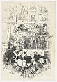 Sideshow of "Le charivari" (Parade du charivari), Honoré Daumier French, Lithograph; second state of three (Delteil)