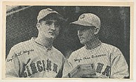 Captain Bill Myres and Manager Charles Dressen, from the National Chicle Fine Pen Premiums series (R313) issued by the National Chicle Gum Company, National Chicle Gum Company, Cambridge, Massachusetts, Photolithograph