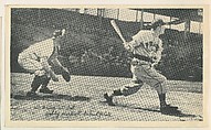 L. Waner at Bat, Gabby Hartnett Behind the Plate, from the National Chicle Fine Pen Premiums series (R313) issued by the National Chicle Gum Company, National Chicle Gum Company, Cambridge, Massachusetts, Photolithograph