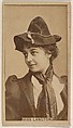Miss Langton, from the Actresses series (N245) issued by Kinney Brothers to promote Sweet Caporal Cigarettes, Kinney Brothers Tobacco Company American, Albumen photograph
