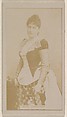 Mrs. Langtry, from the Actresses series (N245) issued by Kinney Brothers to promote Sweet Caporal Cigarettes, Kinney Brothers Tobacco Company  American, Albumen photograph