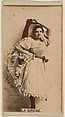 La Sirene, from the Actresses series (N245) issued by Kinney Brothers to promote Sweet Caporal Cigarettes, Kinney Brothers Tobacco Company  American, Albumen photograph
