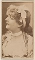 Miss L'Hery, from the Actresses series (N245) issued by Kinney Brothers to promote Sweet Caporal Cigarettes, Kinney Brothers Tobacco Company  American, Albumen photograph
