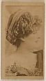 Miss L'Hery, from the Actresses series (N245) issued by Kinney Brothers to promote Sweet Caporal Cigarettes, Kinney Brothers Tobacco Company  American, Albumen photograph