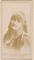 Georgia Lingard, from the Actresses series (N245) issued by Kinney Brothers to promote Sweet Caporal Cigarettes, Kinney Brothers Tobacco Company  American, Albumen photograph