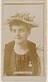 Elsie Lombard, from the Actresses series (N245) issued by Kinney Brothers to promote Sweet Caporal Cigarettes, Kinney Brothers Tobacco Company  American, Albumen photograph