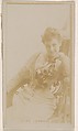 Elsie Lombard, from the Actresses series (N245) issued by Kinney Brothers to promote Sweet Caporal Cigarettes, Kinney Brothers Tobacco Company  American, Albumen photograph