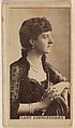 Lady Londonberry, from the Actresses series (N245) issued by Kinney Brothers to promote Sweet Caporal Cigarettes, Kinney Brothers Tobacco Company  American, Albumen photograph
