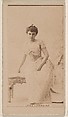 Lena Lorraine, from the Actresses series (N245) issued by Kinney Brothers to promote Sweet Caporal Cigarettes, Kinney Brothers Tobacco Company  American, Albumen photograph