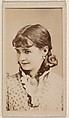 Lotta, from the Actresses series (N245) issued by Kinney Brothers to promote Sweet Caporal Cigarettes, Kinney Brothers Tobacco Company  American, Albumen photograph