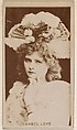 Miss Mabel Love, from the Actresses series (N245) issued by Kinney Brothers to promote Sweet Caporal Cigarettes, Kinney Brothers Tobacco Company  American, Albumen photograph
