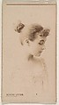 Nevieve Lytton, from the Actresses series (N245) issued by Kinney Brothers to promote Sweet Caporal Cigarettes, Kinney Brothers Tobacco Company  American, Albumen photograph