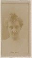 Cora Macy, from the Actresses series (N245) issued by Kinney Brothers to promote Sweet Caporal Cigarettes, Kinney Brothers Tobacco Company  American, Albumen photograph