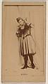 Miss Manola, from the Actresses series (N245) issued by Kinney Brothers to promote Sweet Caporal Cigarettes, Kinney Brothers Tobacco Company  American, Albumen photograph