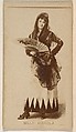 Mlle. Manola, from the Actresses series (N245) issued by Kinney Brothers to promote Sweet Caporal Cigarettes, Kinney Brothers Tobacco Company  American, Albumen photograph