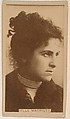 M'lle Marriott, from the Actresses series (N245) issued by Kinney Brothers to promote Sweet Caporal Cigarettes, Kinney Brothers Tobacco Company  American, Albumen photograph