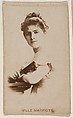 M'lle Marriott, from the Actresses series (N245) issued by Kinney Brothers to promote Sweet Caporal Cigarettes, Kinney Brothers Tobacco Company  American, Albumen photograph