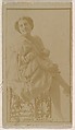 Annie Martell, from the Actresses series (N245) issued by Kinney Brothers to promote Sweet Caporal Cigarettes, Kinney Brothers Tobacco Company  American, Albumen photograph