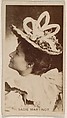 Sadie Martinot, from the Actresses series (N245) issued by Kinney Brothers to promote Sweet Caporal Cigarettes, Kinney Brothers Tobacco Company  American, Albumen photograph