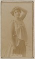 Belle Munie, from the Actresses series (N245) issued by Kinney Brothers to promote Sweet Caporal Cigarettes, Kinney Brothers Tobacco Company  American, Albumen photograph