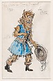 Design for the Costume of 'La Bete' (The Beast) for the Ballet 'La Belle au Bois Dormant' (Sleeping Beauty), Alexander Benois Russian, Watercolor, India ink, and graphite