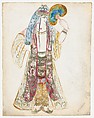Costume Design for the Ballet 'Coq d'Or', premiered at the Théâtre national de l’Opéra in Paris, 1924, Natalia Goncharova  French, born Russia, Gouache
