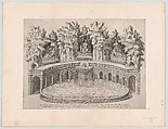 Fountain and Gardens of the Villa d'Este at Tivoli, from "Speculum Romanae Magnificentiae", Etienne DuPérac French, Etching; first state of two (Robert-Dumesnil)