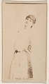 Miss Oliver, from the Actresses series (N245) issued by Kinney Brothers to promote Sweet Caporal Cigarettes, Kinney Brothers Tobacco Company  American, Albumen photograph