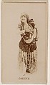 Omene, from the Actresses series (N245) issued by Kinney Brothers to promote Sweet Caporal Cigarettes, Kinney Brothers Tobacco Company American, Albumen photograph