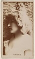 Omene, from the Actresses series (N245) issued by Kinney Brothers to promote Sweet Caporal Cigarettes, Kinney Brothers Tobacco Company American, Albumen photograph