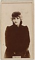 Omene, from the Actresses series (N245) issued by Kinney Brothers to promote Sweet Caporal Cigarettes, Kinney Brothers Tobacco Company American, Albumen photograph
