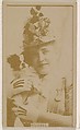 Miss Russel, from the Actresses series (N245) issued by Kinney Brothers to promote Sweet Caporal Cigarettes, Kinney Brothers Tobacco Company  American, Albumen photograph