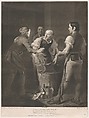 "I saw a smith stand with his hammer thus..." (Shakespeare, King John, Act 4, Scene 2), Richard Houston  Irish, Mezzotint