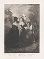 Hero, Ursula and Beatrice (Shakespeare, Much Ado About Nothing, Act 3, Scene 1), Peter Simon British, Stipple engraving