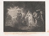 The Princess, Rosaline, etc. (Shakespeare, Love's Labour Lost, Act 4, Scene 1), Thomas Ryder I British, Etching and engraving