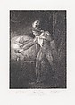 The Palace at Westminster: King Henry and the Prince of Wales (Shakespeare, King Henry IV, Part 2, Act 4, Scene 4), Robert Thew  British, Stipple engraving