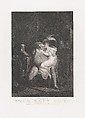 Doll Tearsheet, Falstaff, Henry and Poins (Shakespeare, King Henry IV, Part 2, Act 2, Scene 4), William Satchwell Leney (American (born England), London 1769–1831 Longue Pointe, near Montreal), Stipple engraving; third state of three