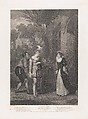 Anne Page, Slender and Shallow (Shakespeare, Merry Wives of Windsor, Act 1, Scene 1), Peter Simon  British, Etching and engraving