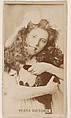 Vesta Victoria, from the Actresses series (N245) issued by Kinney Brothers to promote Sweet Caporal Cigarettes, Kinney Brothers Tobacco Company  American, Albumen photograph