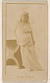 Jessie Villars, from the Actresses series (N245) issued by Kinney Brothers to promote Sweet Caporal Cigarettes, Kinney Brothers Tobacco Company  American, Albumen photograph
