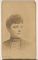 Pauline Hall, from the Actresses series (N246), Type 1, issued by Kinney Brothers to promote Sporting Extra Cigarettes, Kinney Brothers Tobacco Company  American, Albumen photograph