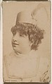 Marie Jennoe, from the Actresses series (N246), Type 1, issued by Kinney Brothers to promote Sporting Extra Cigarettes, Kinney Brothers Tobacco Company  American, Albumen photograph