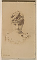 Lettie Lind, from the Actresses series (N246), Type 1, issued by Kinney Brothers to promote Sporting Extra Cigarettes, Kinney Brothers Tobacco Company  American, Albumen photograph