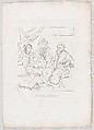 Fuessli und Bodmer (Fuseli and Bodmer in Conversation), Johann Heinrich Lips Swiss, Outline engraving and etching